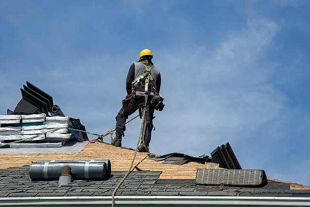 Professional Gutter Installation technician working in Renfro Valley, KY